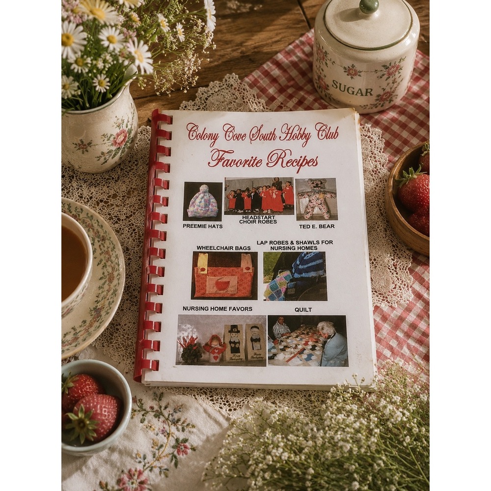 Colony Cove South Hobby Club Favorite Recipes Cookbook Florida 2003 Spiral Bound